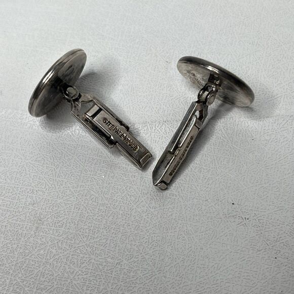 Vintage .925 Silver Mercury Winged Liberty Head Silver Dime 1937 1945 Cufflinks - Picture 2 of 10